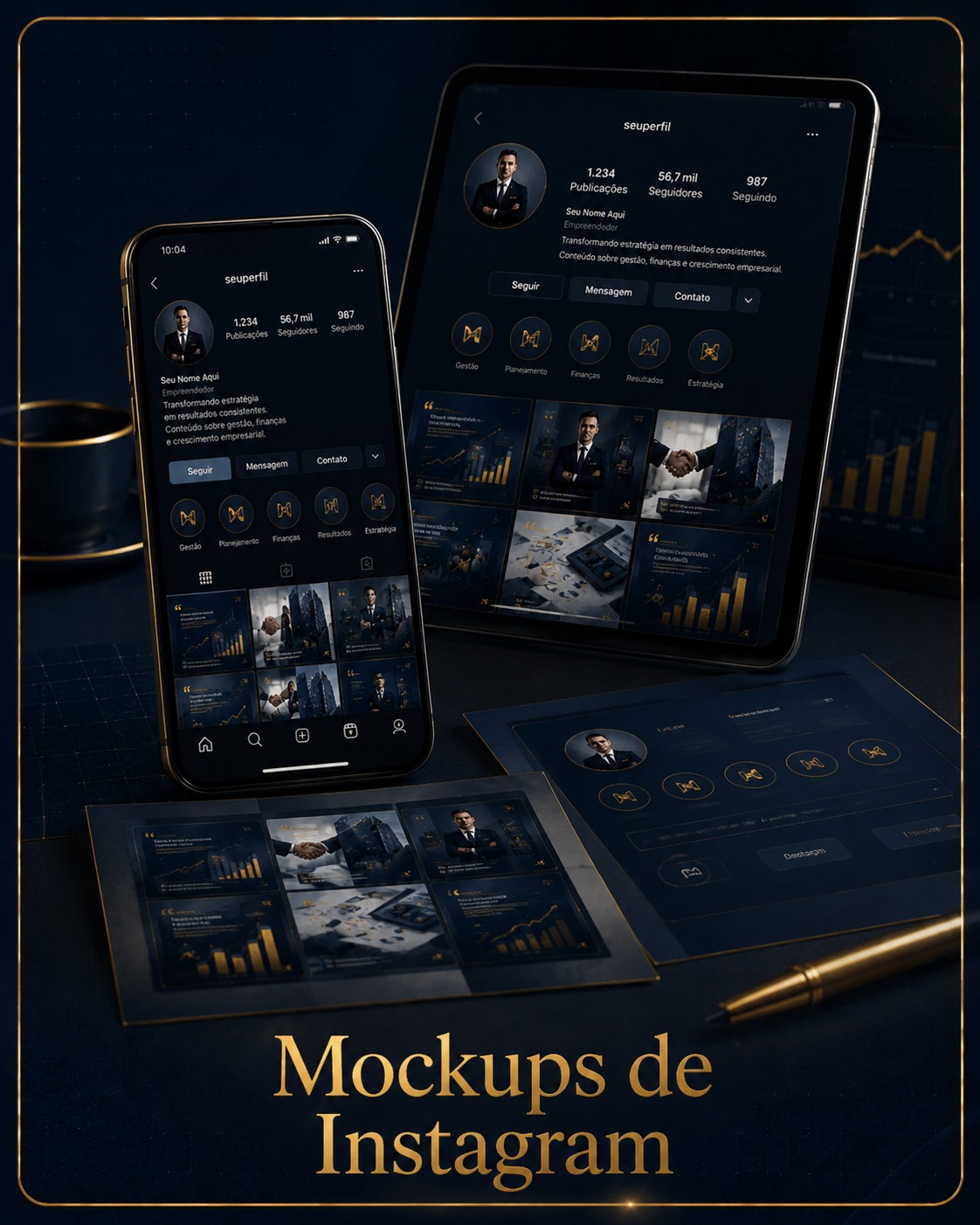 Mockups de Instagram